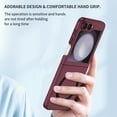 thumbnail image 7 of Dteck for Samsung Galaxy Z Flip 6 Case with Powerful Magnet, Solid Color PC Hard Protective Z Flip 6 Case Compatible with MagSafe Wireless Charger Anti-Scratch Shockproof Phone Case for Galaxy Winered, 7 of 7