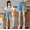 Light Blue, variant on Liyamei Girls Denim Shorts with Loose Fit for Summer Everyday Wear Size 2-8,Light Blue