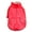 Red, variant on Eoperou Dog Jacket Solid Color Waterproof Faux Leather Pets Punk Costume for Winter
