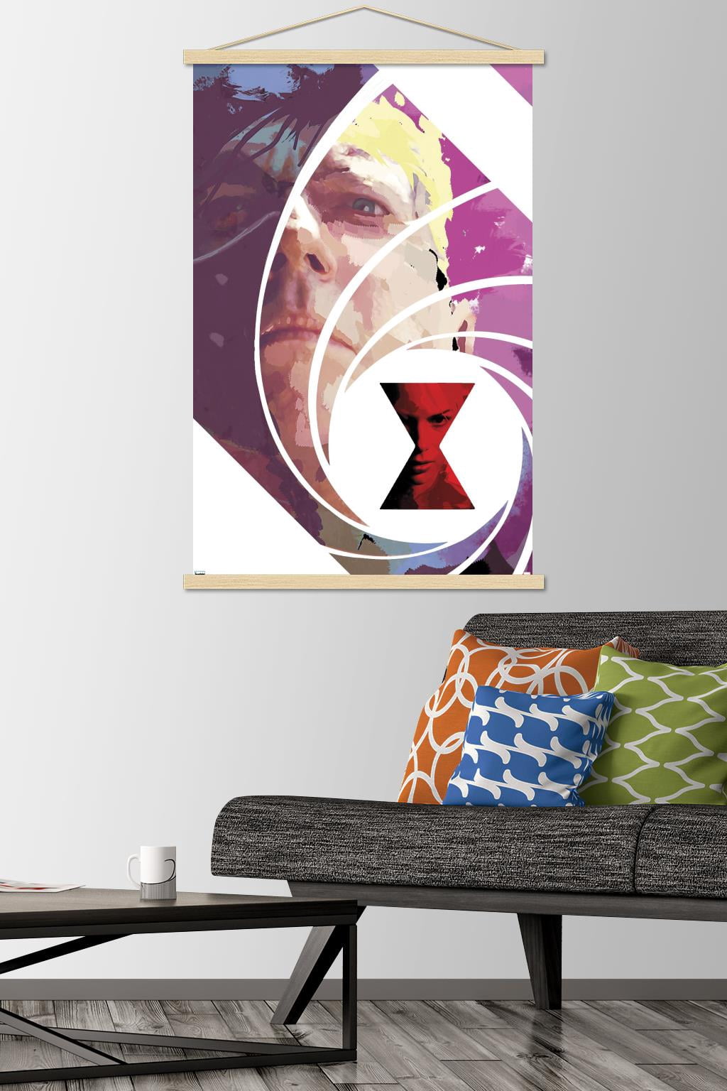 Marvel Comics - Hawkeye and Black Widow - Tales of Suspense #101 Wall Poster with Wooden Magnetic Frame, 22.375" x 34"