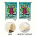 thumbnail image 3 of Qinduosi Rainbow Owl Welcome Flag Double Sided Welcome Garden Flag for Outdoor House Bird Flag Yard Decoration 12x18in, 3 of 8