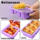 thumbnail image 4 of Moldes de silicona para congelador con tapas - Recipiente para preparar comidas fácilmente - Bandejas de silicona para congelador con tapa para alimentos, caldos y más, moldes de silicona para, 4 of 5