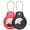 Black Red, variant on FERSWE Compatible with Apple AirTag Secure Holder with Wire Cable, 2 Pack Air Tag Lock Case Keychain Key Ring Key Chain Luggage tag for Keys, Luggage & More Men Women's Keyrings & Keychains