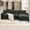 Green, variant on 96.5" L-Shaped Sectional Sofa with Storage Ottoman and Pockets, Adjustable Phone Holder, USB Charger, Elephant Ear-Shaped Armrests, Comfy Seat for Living Room&Apartment (Beige)
