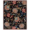 thumbnail image 3 of Safavieh Four Seasons 5' X 7' Hand Hooked Rug in Black and Purple, 3 of 4