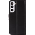 thumbnail image 2 of Compatible with Samsung Galaxy S22 Case Glitter with Card Holder Flip Wallet Phone Case for Women Crystal Butterfly Shockproof Protective Case for Samsung Galaxy S22,Black GY, 2 of 6