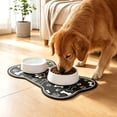 thumbnail image 6 of Pet Food Mat 19.69x11.81in Diatomaceous Earth Quick Dry Absorbent Wipe Clean Dog Cat Feeding Bowl Pad for Floor Cat Litter Mat by MPOISVA, 6 of 8