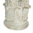thumbnail image 2 of A&B Home Roman Column Cap Pedestal - 14" x 14" x 17.5" - White, Gold, 2 of 4