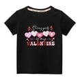 thumbnail image 2 of Herrnalise Toddler Kids Boys Girls Fashion Valentines Day Shirt 'Mommy is my Valentines 'Solid Color Round Neck T-Shirts Kids Valentine's Day Shirts 3-10 Years, 2 of 5