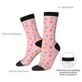 thumbnail image 4 of KLL Colorful Pets Paws Print Cool Socks Men's Women's Crew Socks Funny Crazy Novelty Stockings, 4 of 6