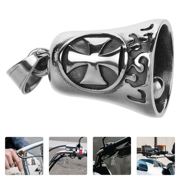OULII Bells for Crafts Decorative Bike Bell Stainless Steel Round 1Pack