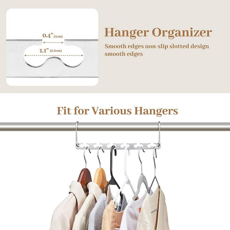 6Pack Magic Hangers Space Saving Hangers Closet Space Saver Hanger Organizer  NEW