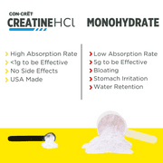Creatine HCl Powder, Muscle, Cognitive & Energy Support, Lemon Lime, 64 Servings