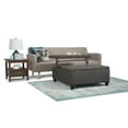 thumbnail image 4 of Harrison 36 inch Wide Transitional Coffee Table Storage Ottoman in Ebony Tweed Look Fabric, 4 of 11