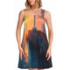 thumbnail image 1 of Balery Lighthouse At Sunset Coast Vestidos de verano para mujer con estampado: vestido holgado sin mangas, vestido playero informal y cómodo para días calurosos., 1 of 7