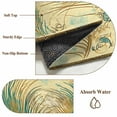 thumbnail image 6 of Bathroom Rugs 2x3 Ft, Vintage Peacock Feathers Non Slip Area Rugs for Kitchen Bedroom Entryway, Retro Abstract Art Watercolor Washable Carpet Runner Rug Floor Mats for Bedroom Home Decor, 6 of 9