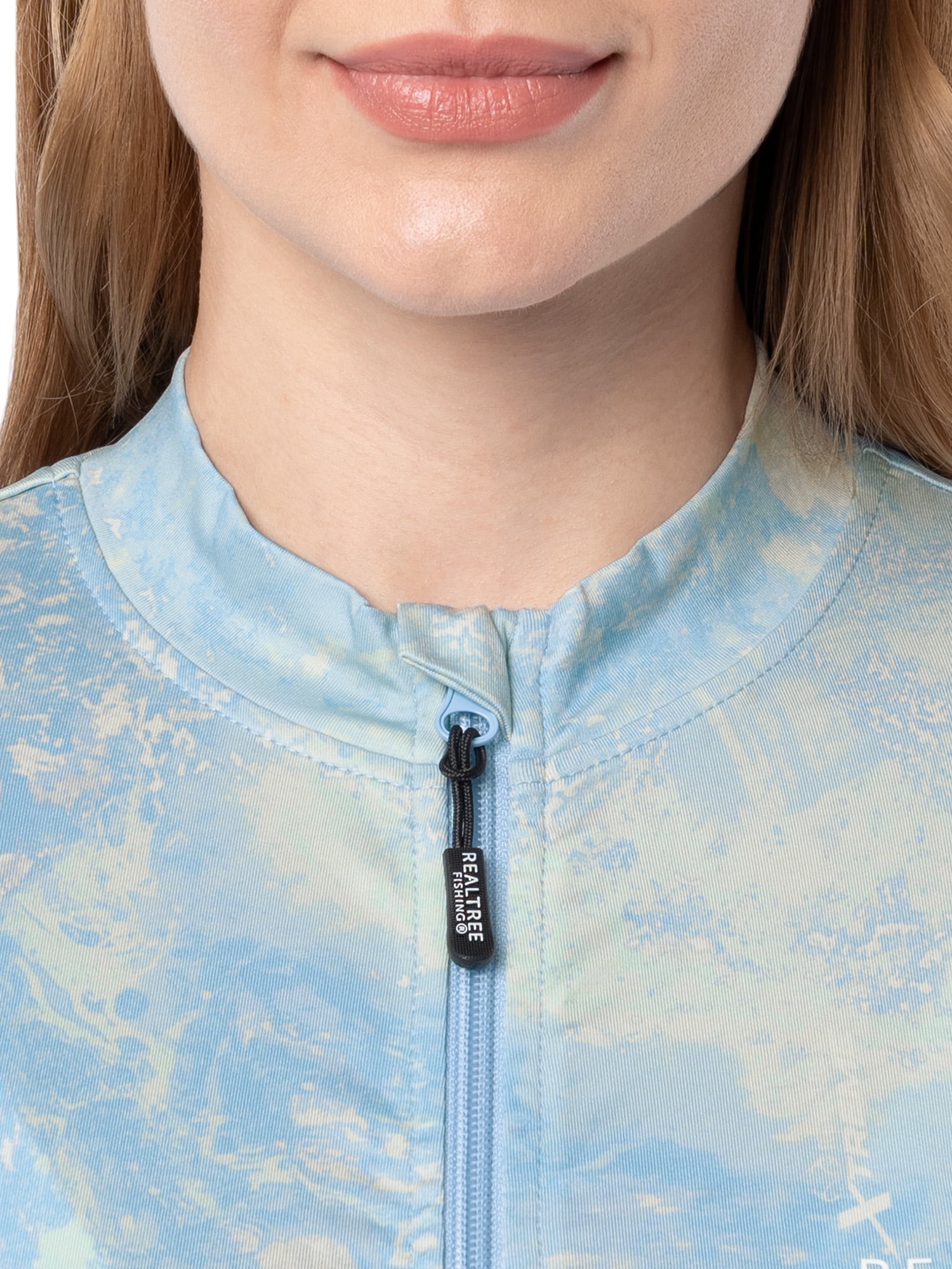 Realtree Ladies Long Sleeve ZIP Performance Top, Size S-2XL