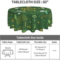 thumbnail image 4 of St. Patrick''s Day Table Cloth Clovers Gnomes 60 Inch Round Tablecloth Rustic with Wrinkle Resistant for Party, Picnic, Tabletop, Decorative Patio, 4 of 5