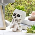 thumbnail image 4 of Uxgjfwu Halloween Skull Planter Pot - Hand Painted Resin Flower Pot for Indoor Outdoor Decor, 4 of 6