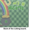 thumbnail image 5 of Chocolate Labrador Retriever St. Patrick's Day Glass Cutting Board Large 12 in x 15 in, 5 of 5