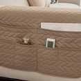 thumbnail image 3 of Hanging Sofa Armrest Organizer with 6 Pockets - Bedside Storage Bag for Books/Remotes/Phones, Fits Most Furniture, 3 of 6
