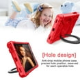 thumbnail image 5 of Galaxy Tab A 10.1 2019 Case, Dteck Heavy Duty Dual Layer Rugged Hybrid Shockproof Case With 360 Rotating Kickstand Handle Cover For Samsung Galaxy Tab A 10.1 inch 2019 Model SM-T510 T515, Red/Black, 5 of 9