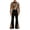 Gold, variant on LEKWK 70S Disco Outfits for Men Shiny Sequin Button Down Long Sleeve Shirt and Flare Pants Matching Sets Vintage Dance Club Festival Costume