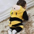 thumbnail image 2 of Disfraz de dinosaurio para niños pequeños Disfraz de animal mono con capucha para niños Halloween - Abeja 3-6 meses Kuyhfg Sin marca, 2 of 4