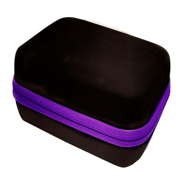 Estuche de transporte de 12 botellas de aceite esencial para 15 ml de aceite de perfume multiusos púrpura Yuyangstore Caja de aceite esencial