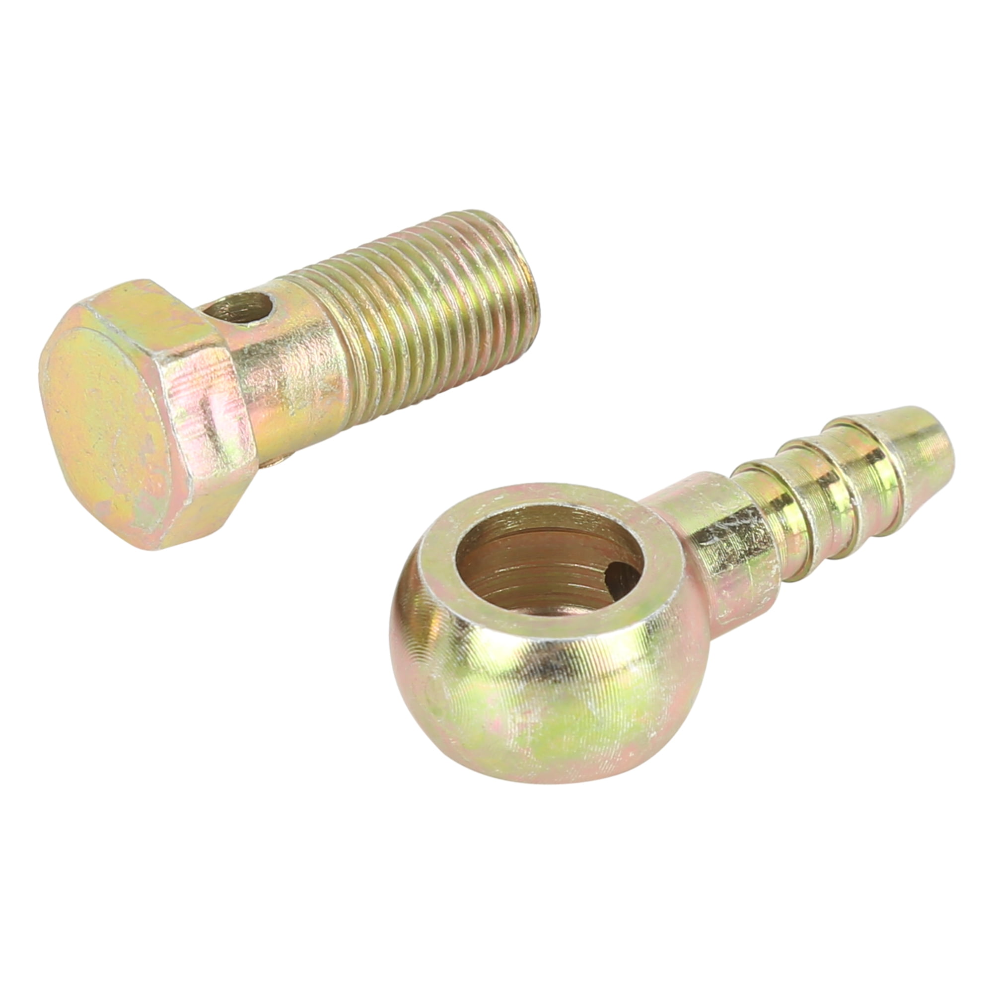 Unique Bargains Banjo Hose Barb Bolt Fittings Banjo Bolt Washer Kit Metal for Motorcycle
