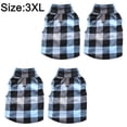 thumbnail image 2 of 4 Ropa de lana para mascotas Ropa clásica de franela cálida a cuadros para mascotas, 2 of 6