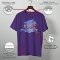 thumbnail image 3 of Mens KPop Demon Hunters Mischievous Derpy T Shirt - Black Hunting Clothes, 3 of 8