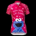 thumbnail image 5 of Brainstorm Gear Women's Cookie Monster Pink Cycling Jersey - SSCC-W, 5 of 5