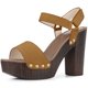 thumbnail image 1 of Sandalias de mujer Plataforma Tacón alto Perphy marrón 38, 1 of 6