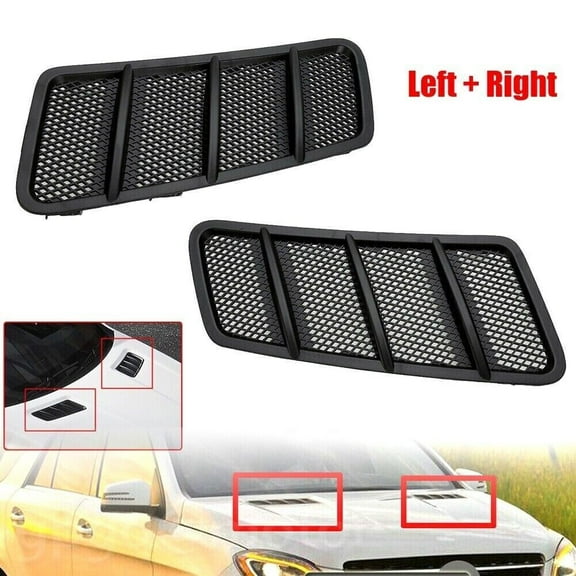2Pcs Front Left Right Hood Air Vent Grill for Mercedes W166 GL ML350 2012-2015