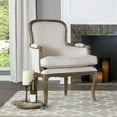 thumbnail image 2 of Baxton Studio Napoleon Fauteuil d'Appoint Traditionnel Français, Cendre, 2 of 9