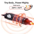 thumbnail image 4 of Tubo termorretráctil de 127/328 piezas, envoltura de cable retráctil 2:1, protección de cubierta de conexión de cable con pistola de aire caliente de 300W, 4 of 4