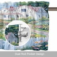 thumbnail image 6 of Spring Valance Curtain Colorful Flowers Beacon Ocean House Country Scenery Window Valances Rod Pocket Short Curtains Window Treatments for Kitchen Bedroom Bathroom Laundry 42" x 12", 6 of 9