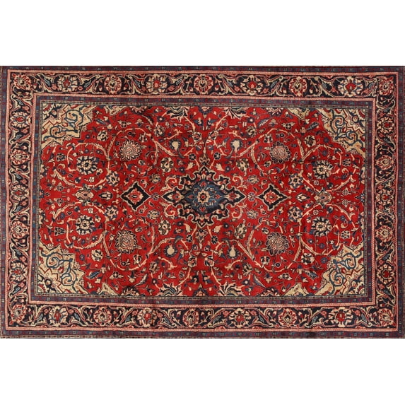 Ahgly Company Indoor Rectangle Traditional Dark Almond Brown Persian Area Rugs, 2' x 4'