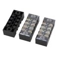thumbnail image 1 of Unique Bargains 3 Pcs 600V 15A Double Rangée 4 Positions Vis Barrière Électrique, 1 of 3