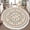 Color 2, variant on Washable Non Slip 3ft Round Rug, Cute Bear Scarf Woodland Scene Surrounded by Trees Mushrooms Circle Area Rugs with Tassels Carpet for Nursery Bedroom Playroom Tent rug Tent Castle