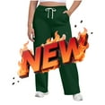 thumbnail image 7 of Womens Pants Wide Leg Tall Long legs Sweatpants Baggy Drawstring Low Rise Lounge Pants Full Joggers with Pockets Pants for Women, 7 of 7