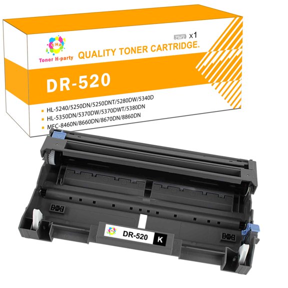 Toner H-Party 1-Pack Compatible Drum Unit for Brother DR-520 DR-620 Used for MFC-8460N 8660DN 8670DN HL-5240 5250DN 5250DNT 5280DW 5340D DCP-8080DN 8060 8065DN 8085DN Black