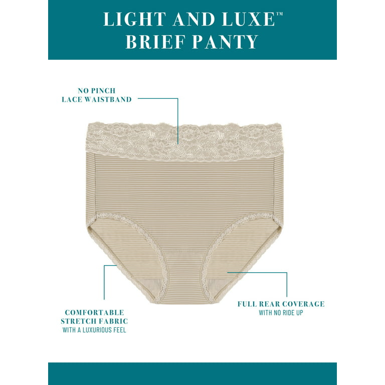Vanity Fair Radiant Collection Women's Light and Luxe Brief