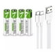 thumbnail image 1 of Paquete con 4 Pilas AAA 1.5v Recargables USB C 750mWh Carga Rápida HYGE, 1 of 11