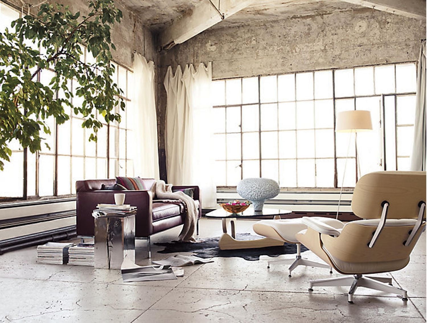 tapis geneva en peau de vache