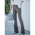 thumbnail image 2 of Women's Corduroy Flare Pants Elastic Waist Bell Bottom Trousers Fall Pants, 2 of 4