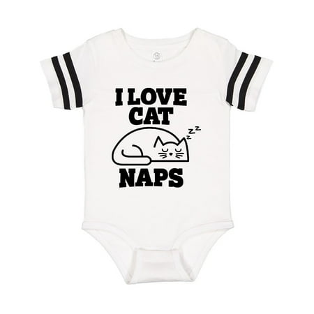 

Inktastic I Love Cat Naps with Sleeping Cat Gift Baby Boy or Baby Girl Bodysuit