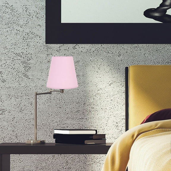 HEANUJJ Retro Pink Linen Fabric Lamp Shade Minimalist Design for Desk and Wall Lamps