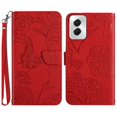 thumbnail image 2 of for Motorola Moto G Power 5G 2024 Phone Case Wallet,Crossbody Strap Women Flip Folio Cover with Card Holders Butterfly Embossed Premium PU Leather Kickstand Wrist Strap Magnetic Closure Case,Red, 2 of 13